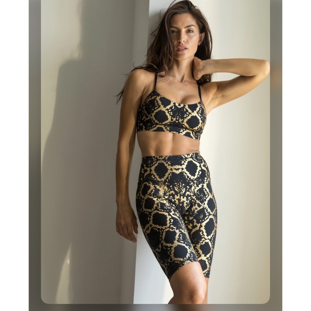 CHRLDR GOLD SNAKE - SPAGHETTI SPORTS BRA